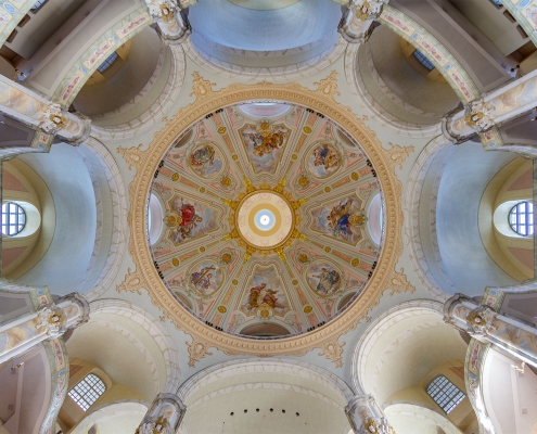 Innenkuppel Frauenkirche Dresden | Architekturfotografie