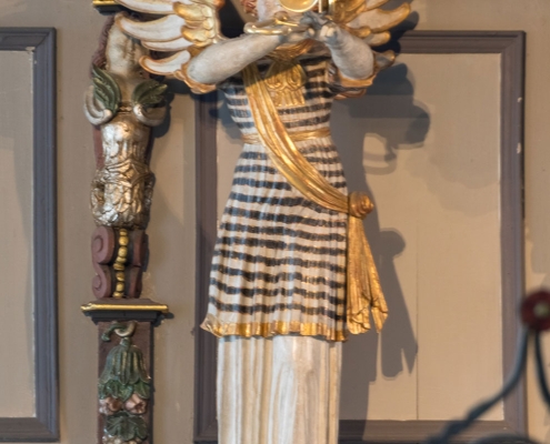 Engel mit Trompete Emporenbrüstung Marktkirche Clausthal