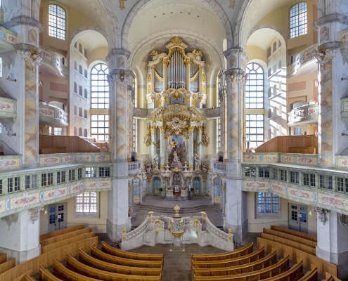Zentraler Chorblick Frauenkirche Dresden