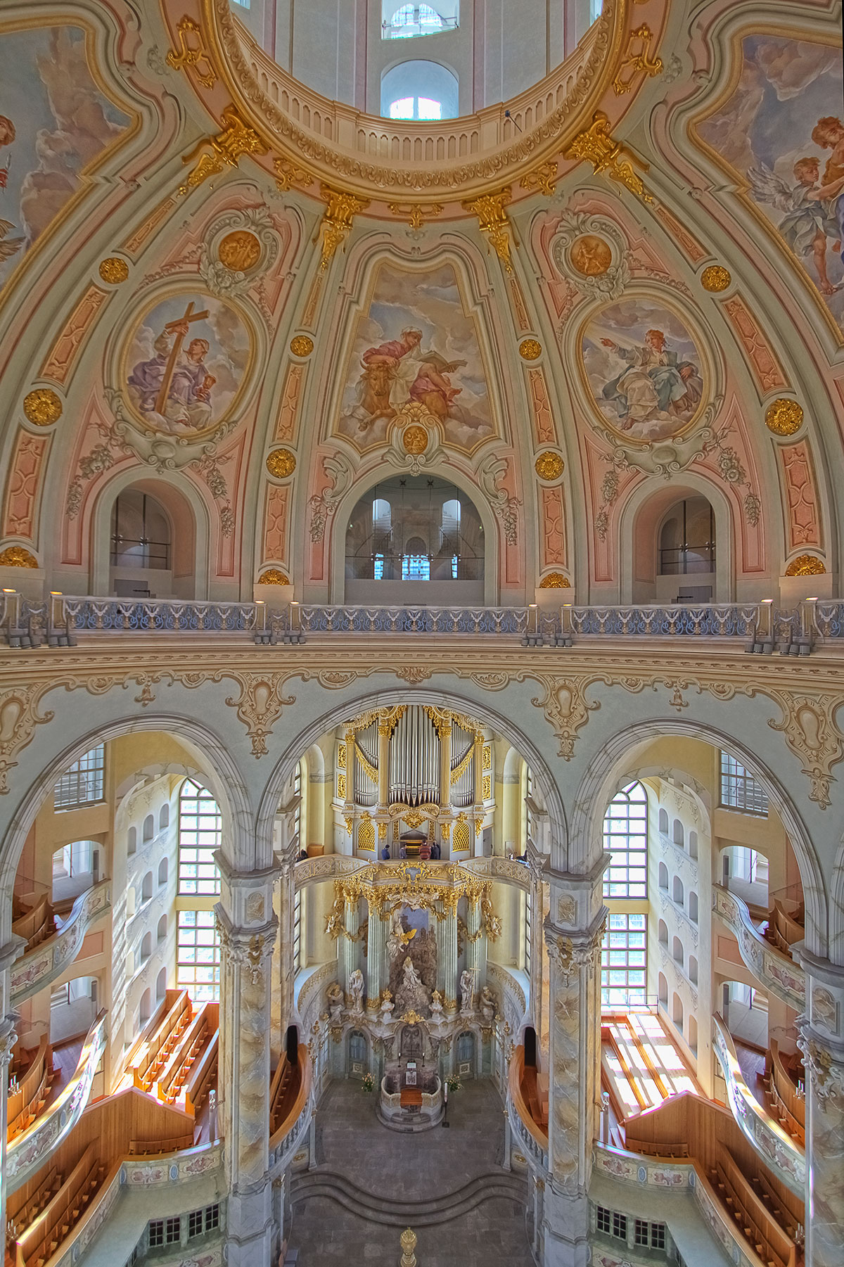 Kuppelkranz Orgel Frauenkirche Dresden | Architekturfotografie