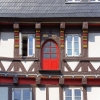 Ladeluke mit Inschrift der Jahreszahl 1523, dem Baujahr des Fachwerkhaus in der Bergstraße 60 in Goslar am Harz.