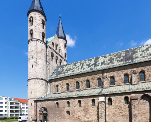 Südansicht Westwerk Kloster Unser Lieben Frauen Magdeburg