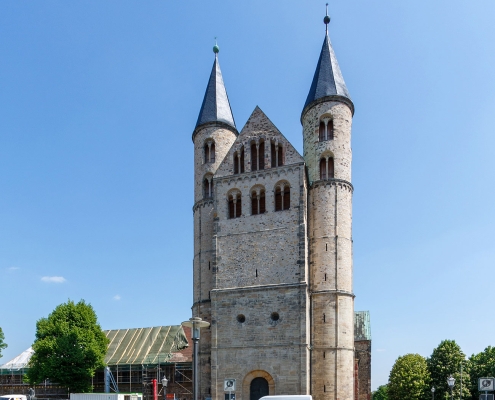 Westansicht mit Westflügel Kloster Unser Lieben Frauen Magdeburg