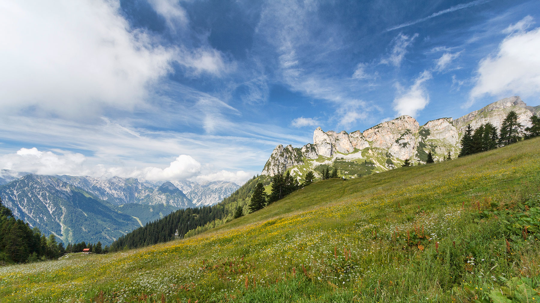 Panorama Rofangebirge Alpen