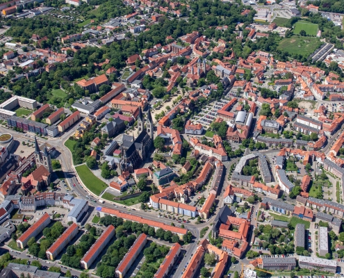 Luftbild Domplatz Halberstadt