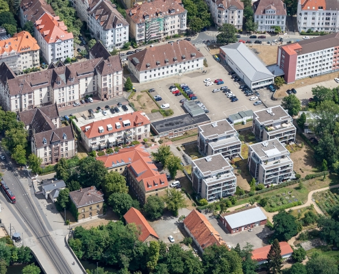 Südwestansicht Humboldtstraße Braunschweig (Luftbild)