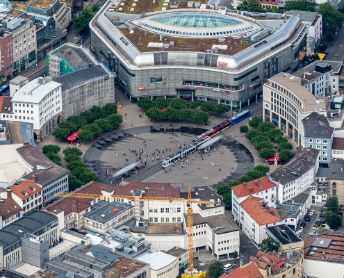 Luftbild Königsplatz Kassel Südansicht