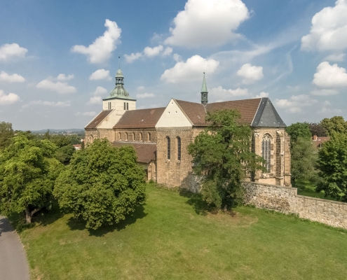 Luftbild Südfassade Kloster St. Marienberg Helmstedt
