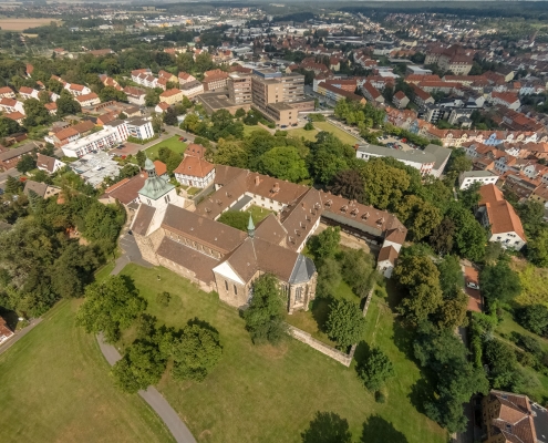 Luftbild Vogelperspektive Kloster St. Marienberg Helmstedt