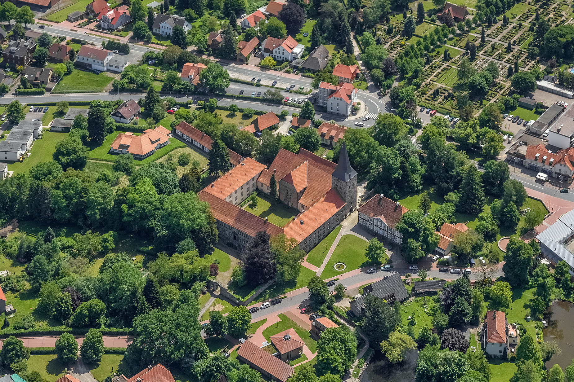 Luftbild Kloster Wennigsen