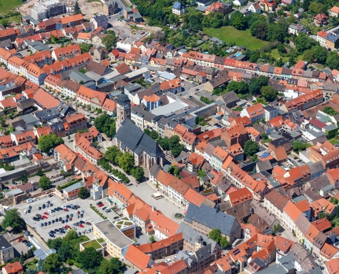 Luftbild Rathaus Sangerhausen