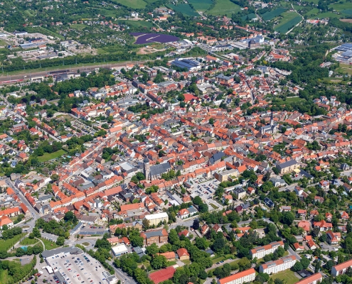 Luftbild Südansicht Sangerhausen