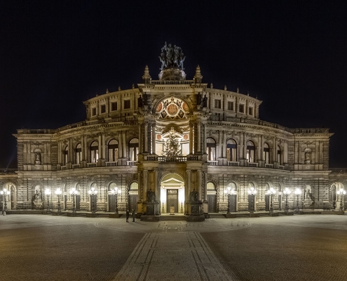 Nachtaufnahme Semperoper Dresden