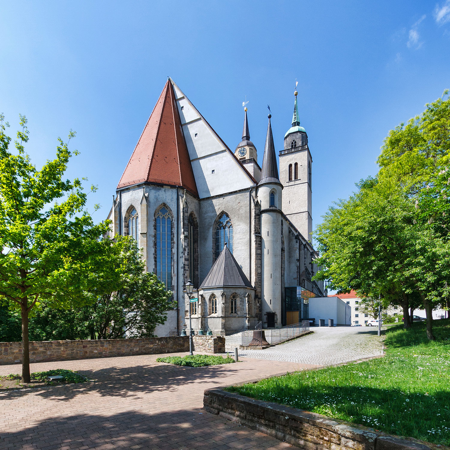 Nordostansicht St. Johannis-Kirche Magdeburg