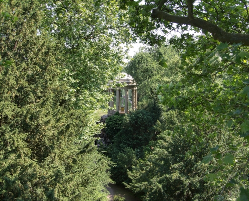 Venustempel Wörlitzer Park (Blick von der Luisenklippe)