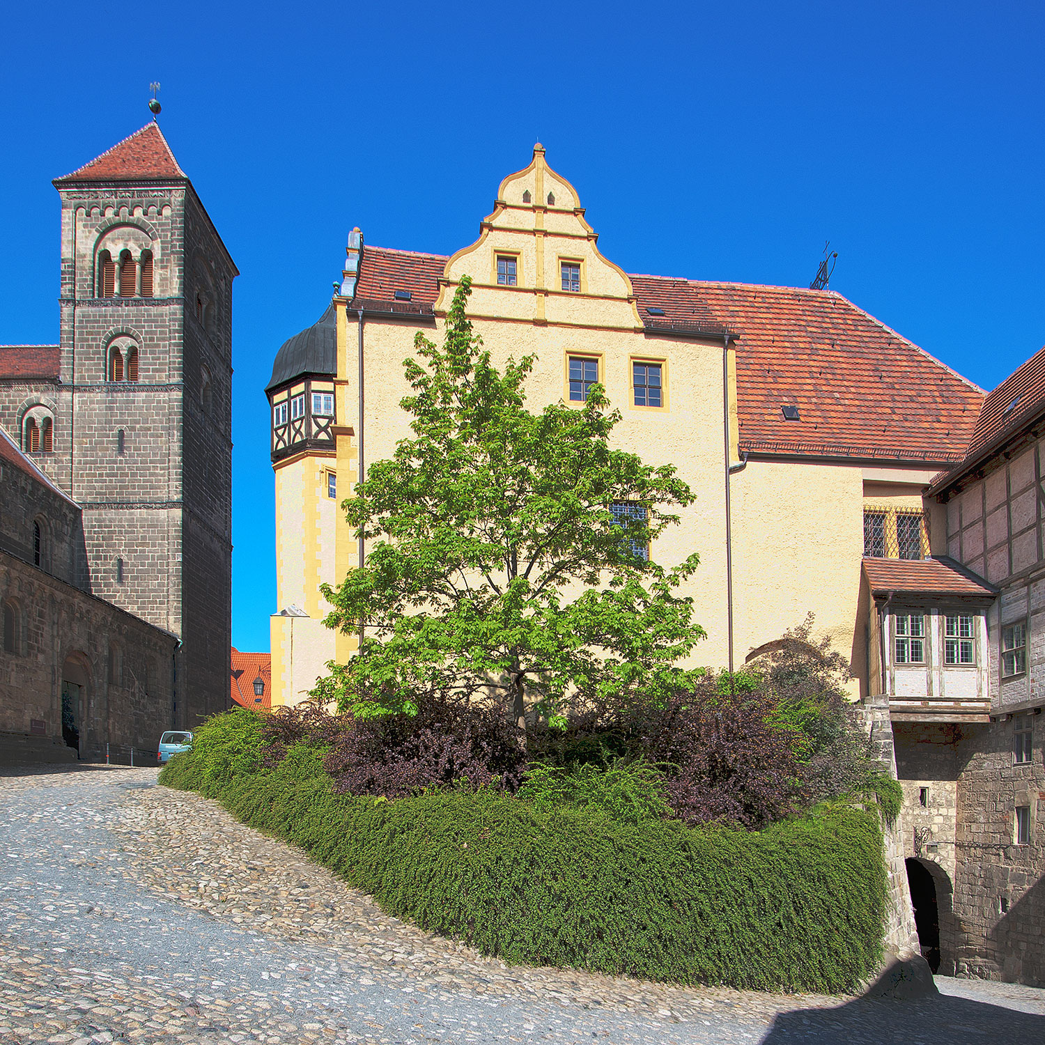 Aufgang Schloss Quedlinburg