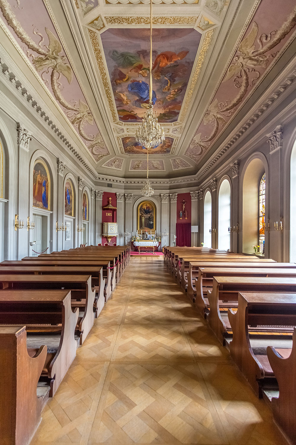 Kirchenraum Schlosskapelle Neues Palais Pillnitz
