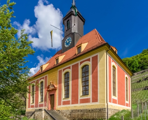 Südostansicht Weinbergkirche Pillnitz